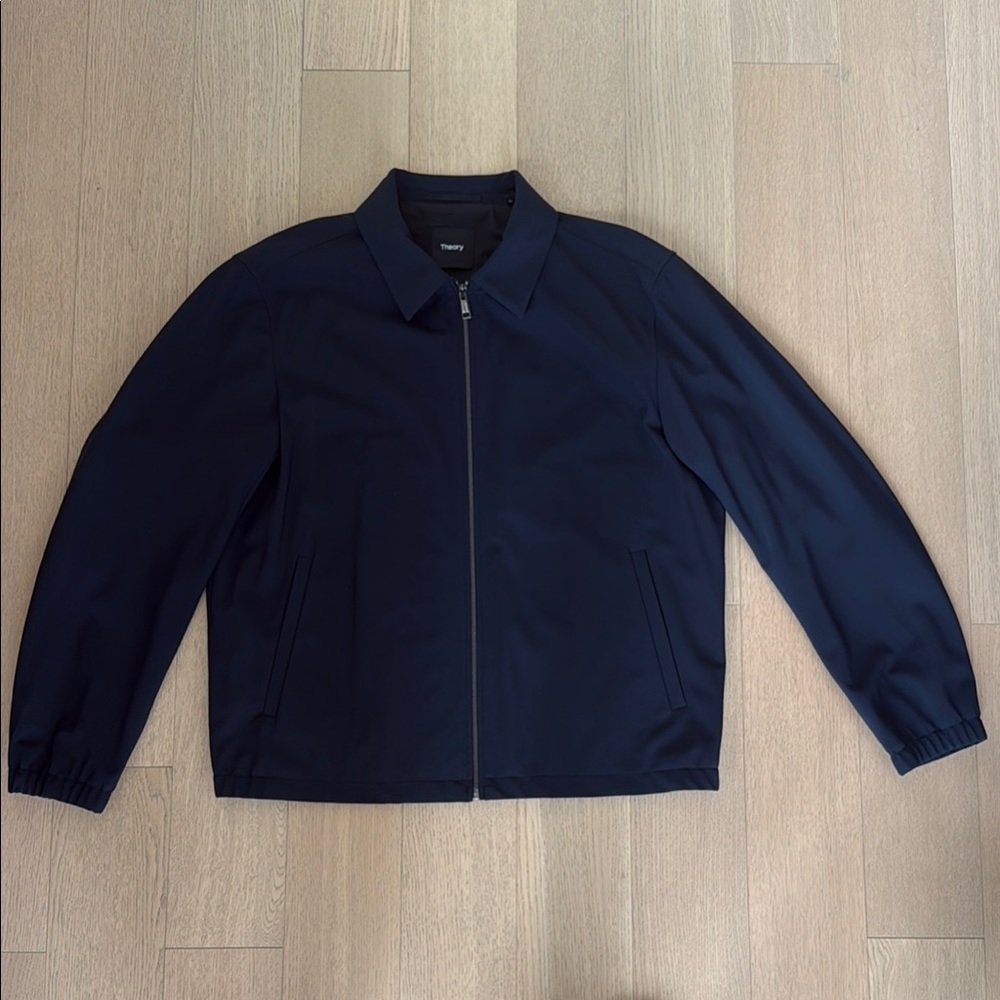 Theory Blue Lightweight Jacket with Minimalist Design
